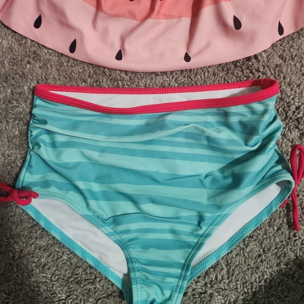 Watermelon Print Bikini Set